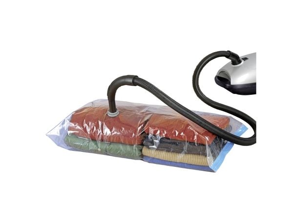 WENKO 3792720100, Myk klesoppbevaringsbag, Gjennomsiktig, Polyamid, Polyethylen, Glidelås, 56 cm, 90 cm