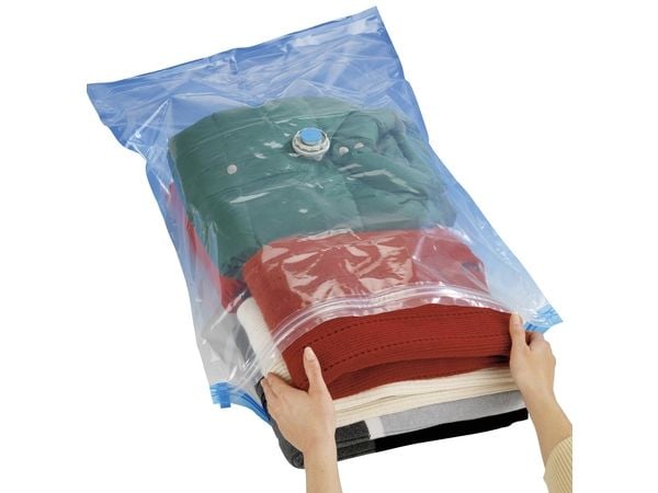 Wenko tyhjiöpussit 55 x 90 cm polyeteeni kirkas 2 kpl 2 kpl
