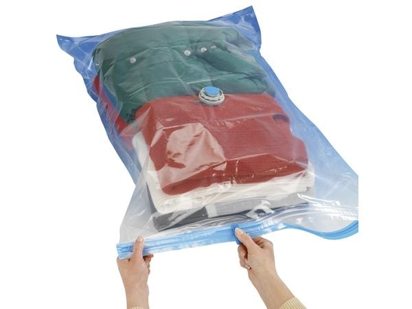 Wenko tyhjiöpussit 55 x 90 cm polyeteeni kirkas 2 kpl 2 kpl