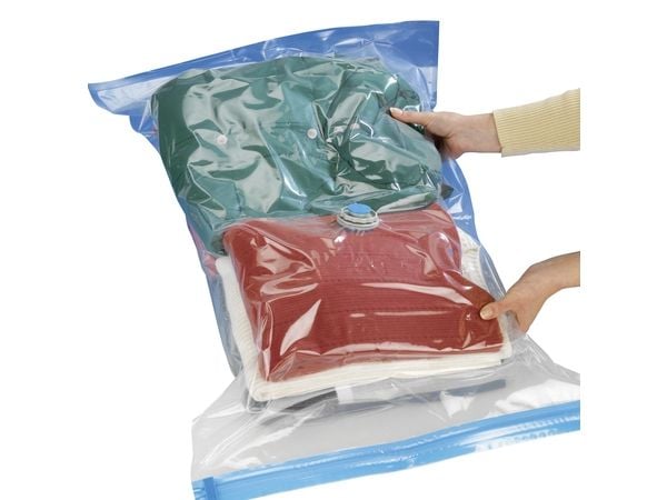Wenko tyhjiöpussit 55 x 90 cm polyeteeni kirkas 2 kpl 2 kpl