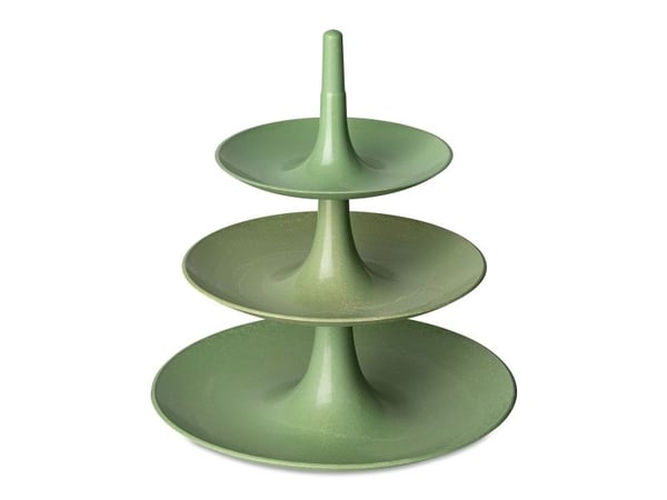 koziol BABELL L, Selvbalanserende serveringsbrett, Rund, Grønn, 314 mm, 314 mm, 340 mm