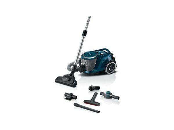 Bosch BGC41XFMLY, 750 W, Sylindervakuum, Tørr, Uten pose, 2,4 l, Hygieniefilter
