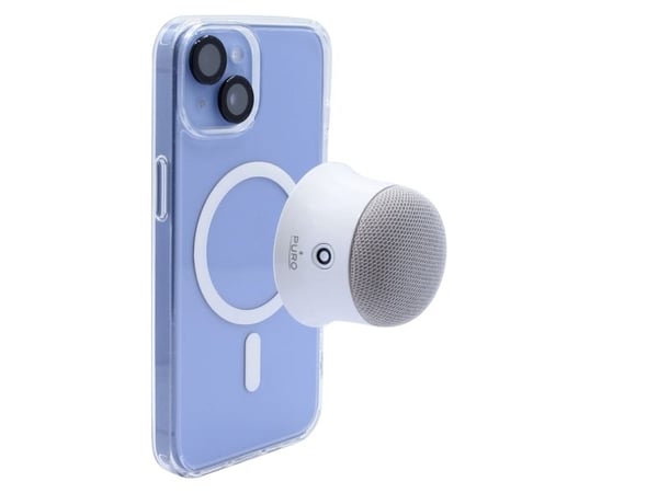 PURO PUBTSPMAG1WHI, Trådlös, 10 m, Bärbar stereohögtalare, Vit, Mobiltelefon/Smartphone, Inbyggt batteri