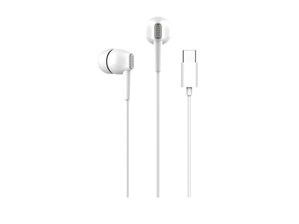 PURO PUIPHF33USBCWHI, Sladdansluten, Samtal/musik, 20g, Headset, Vit