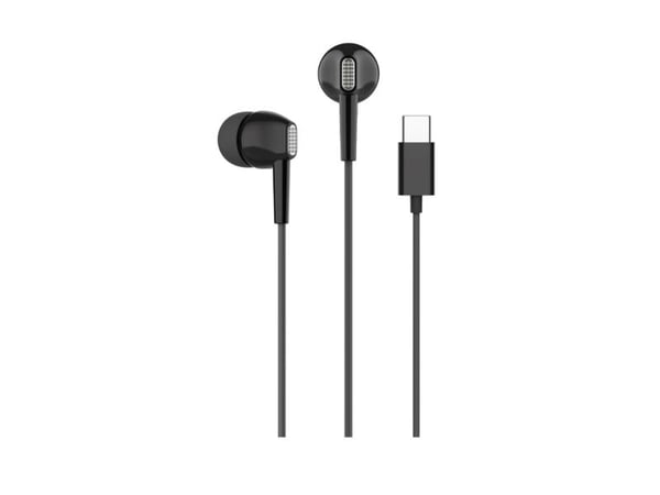 PURO PUIPHF33USBCBLK, Koblet med ledninger (ikke trådløs), Samtaler/musikk, 20 g, Hodesett, Sort