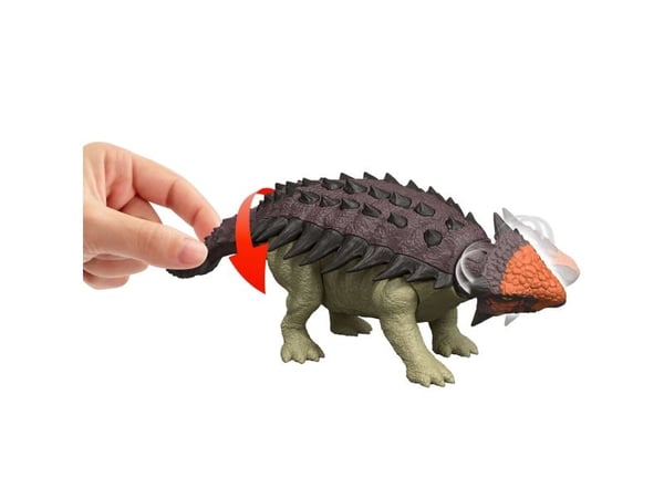 Jurassic World WILD ROAR Ankylosaurus, 4 år, Brun, Grønn, Plast