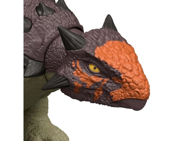 Jurassic World WILD ROAR Ankylosaurus, 4 år, Brun, Grønn, Plast