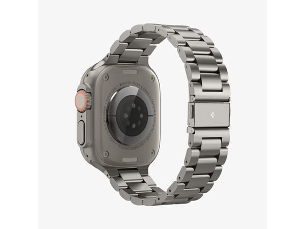 Spigen Modern Fit Titanium, Band, Smartklokke, Titan, Apple, Apple Watch Ultra (49mm), Apple Watch Ultra 2 (49mm), Rustfritt stål