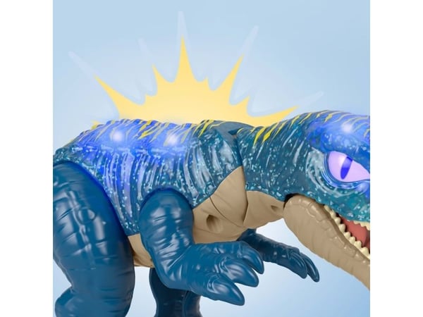 Fisher-Price Imaginext Jurassic World Growl & Glow Baryonyx-dinosaurleketøy med lys, lyder og glefsebevegelse, 3 år, Flerfarget