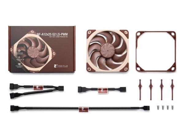 Noctua NF-A12x25 G2 LS-PWM - Kabinettvifte - 120 mm - brun