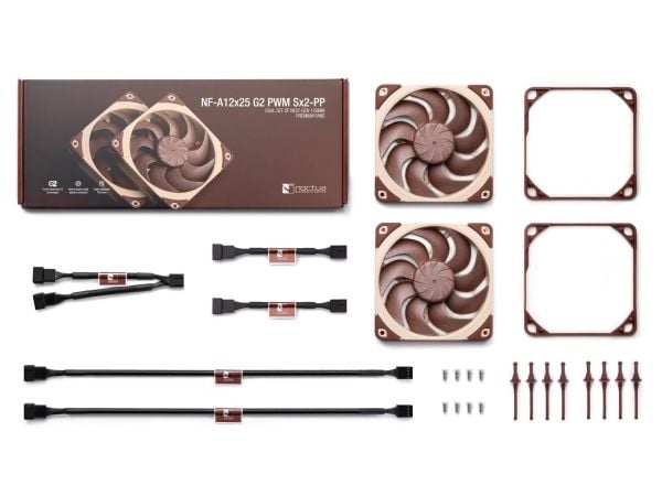 Noctua NF-A12x25 G2 PWM Sx2-PP Premium Fan 120x25mm 2pcs