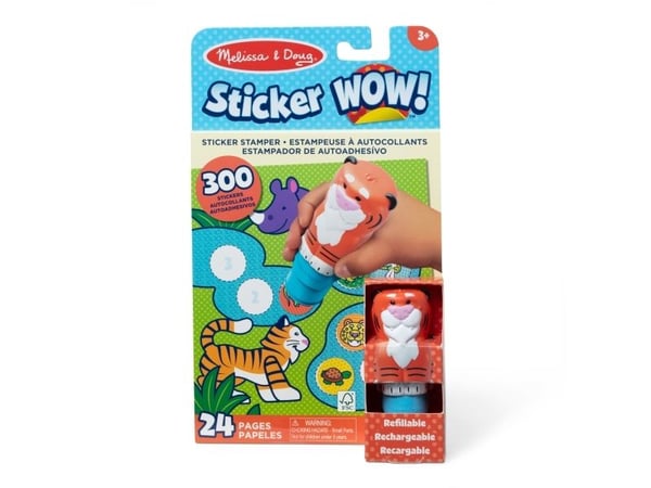 Melissa & Doug MAC STW StckrWowActvtyPadSetTiger GML, 300 kpl, 3 vuosi/vuosia, Monivärinen
