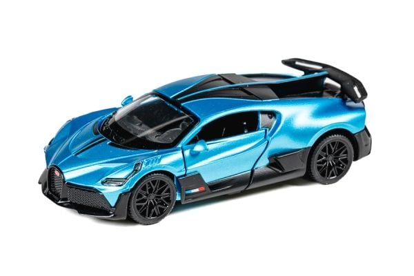 Bugatti Divo 1:43 modellbil i støpt metall blå