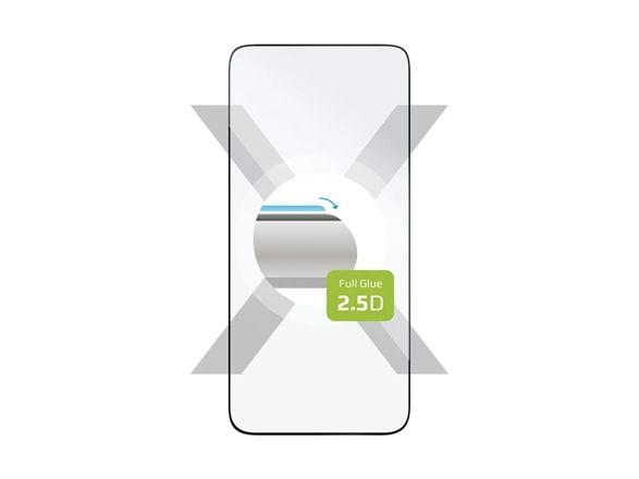 FAST Beskyttende herdet glass Heldeksel Samsung Galaxy S24+ svart