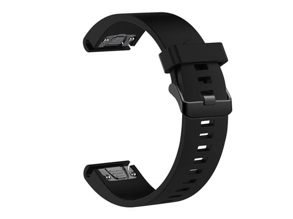 FIXED Silikonihihna Garmin QuickFit Silikonihihna 20mm musta