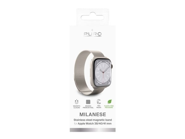 PURO PUMILAW40CHMP, Kellon hihna, Apple, Watch 38/40/41 mm, Ruostumaton teräs, Ruostumaton teräs, 400 g