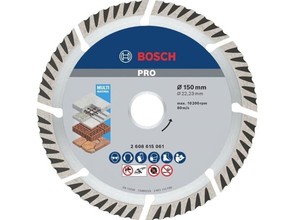Bosch DIAMANTSKIVE STD UNIV 125X22,23MM 10STK 10STK