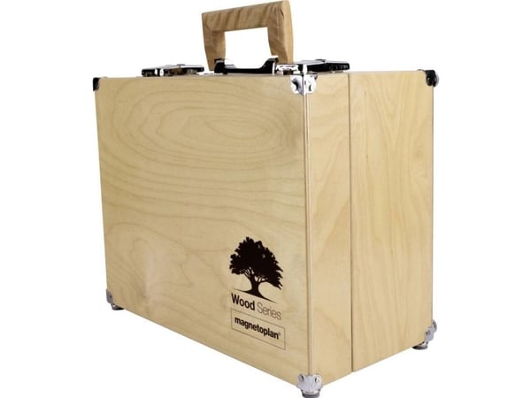 magnetoplan Wood Series Moderationskuffert Birk, Metal Antal dele: 2400 360 mm x 270 mm x 183 mm Birk