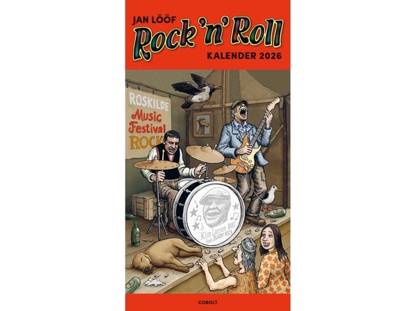 Jan Lööf Rock’n’Roll kalender 2026 | Kieli: Tanska