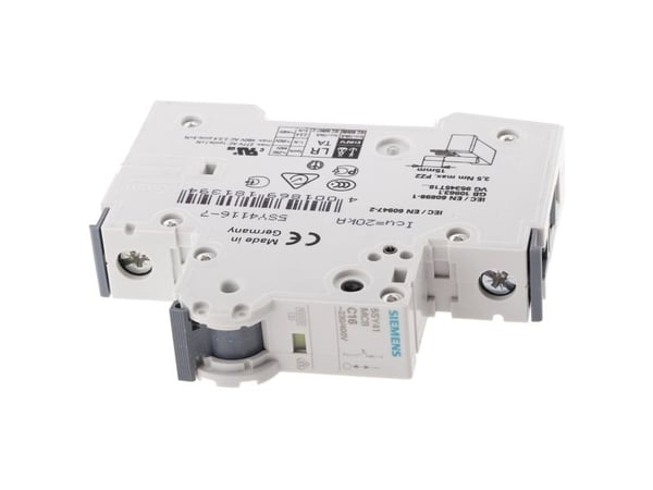 Siemens 5SY41167 5SY4116-7 Ledningssikkerikkerhedsafbryder 16 A 230 V, 400 V