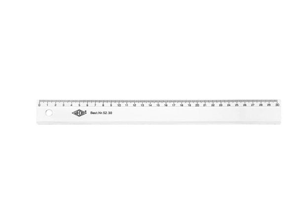 Plastlineal 30 cm, transparent