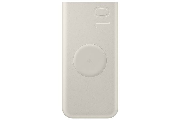 Samsung EB-U2510XUEGWW, 10000 mAh, Power Delivery 3.0, Trådløs lading, Beige