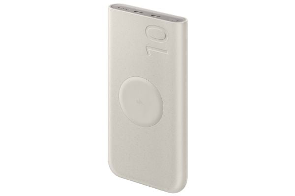 Samsung EB-U2510XUEGWW, 10000 mAh, Power Delivery 3.0, Trådløs lading, Beige