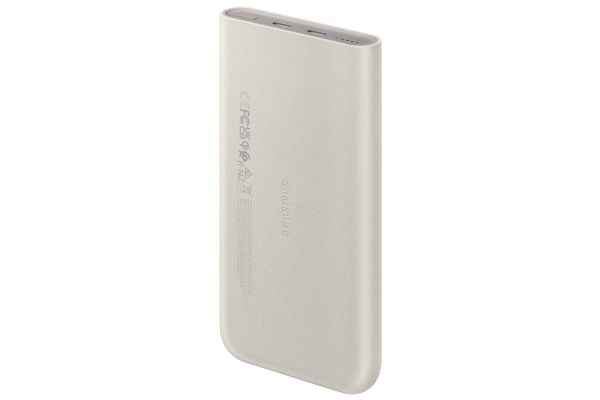 Samsung EB-U2510XUEGWW, 10000 mAh, Power Delivery 3.0, Trådløs lading, Beige