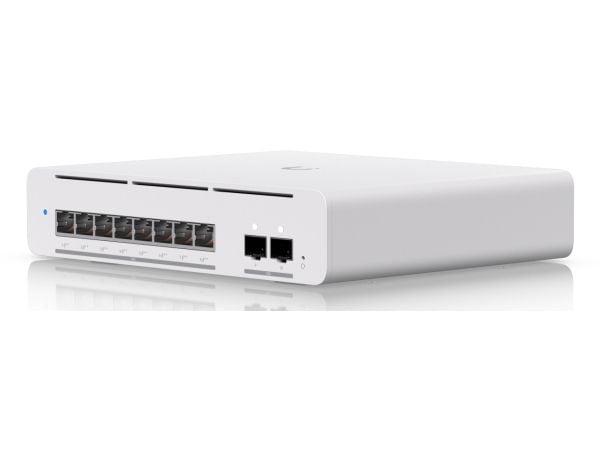 Ubiquiti UniFi Pro XG 8 PoE - Switch - L3 - Styrt - 8 x 10/100/1000/2.5G/5G/10GBase-T (PoE++) + 2 x 10 Gigabit SFP+ - stasjonær, veggmonterbar - Po...