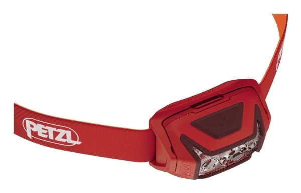 Petzl Actik, Taskulamppu otsanauhalla, musta, Painikkeet, Akkutaso, IPX4, LED