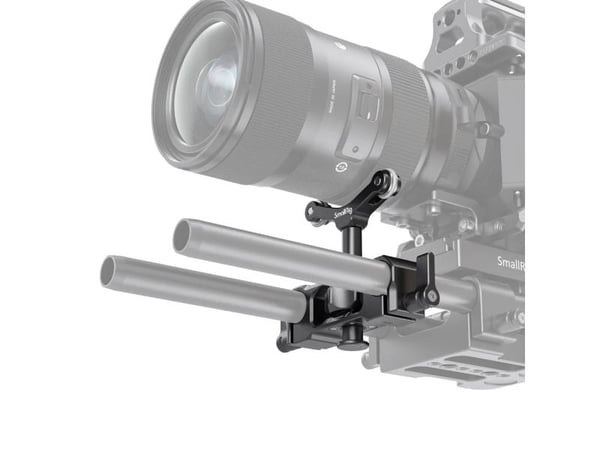 SmallRig 2727, Objektivstøtte, Sort, Aluminium, 107 mm, 27 mm, 77,5 mm