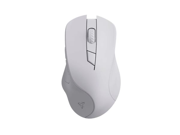 SBox Optisk trådlös mus, 1600 dpi, 2,4 Ghz, Uppladdningsbar, Vit