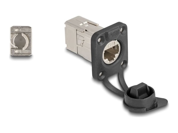Delockin D-tyypin RJ45-paneeliliitin LSA-liitännällä Cat.6A STP (67063)