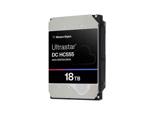 WD Ultrastar DC HC555 - Harddisk - Data Center - 18 TB - intern - 3.5" - SATA 6Gb/s - 7200 rpm - buffer: 512 MB