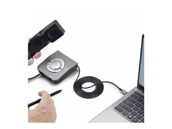 StarTech.com USB-C to RJ9 Adapter for Office Phone Handset or Wired/Wireless Headset, Use Existing Landline Hardware, 6ft/1.8m, For Laptop/Desktop ...