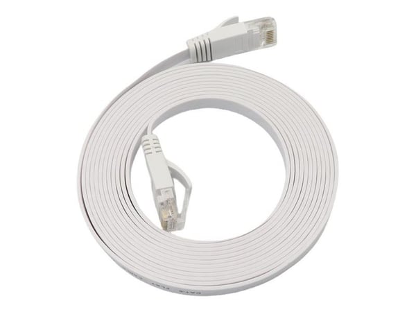 Microconnect V-UTP6A10W-FLAT-LSZH, 10 m, Cat6a, U/UTP (UTP), RJ-45, RJ-45, Valkoinen