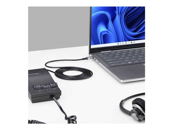 StarTech.com USB-C to RJ9 Adapter for Office Phone Handset or Wired/Wireless Headset, Use Existing Landline Hardware, 6ft/1.8m, For Laptop/Desktop ...