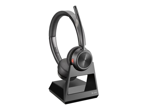 HP Poly Savi 7220 Office - Savi 7200 Series - headset - på örat - DECT - trådlös - svart