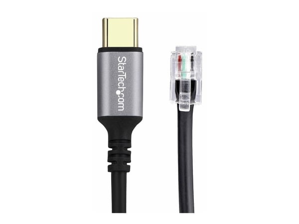StarTech.com USB-C to RJ9 Adapter for Office Phone Handset or Wired/Wireless Headset, Use Existing Landline Hardware, 6ft/1.8m, For Laptop/Desktop ...