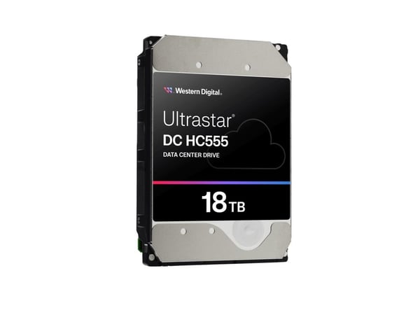 WD Ultrastar DC HC555 - Harddisk - Data Center - 18 TB - intern - 3.5" - SATA 6Gb/s - 7200 rpm - buffer: 512 MB