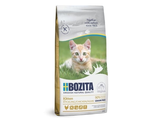 Bozita 31121, Kattunge, Alle hunderaser, Kylling, 2 kg, Kornfritt