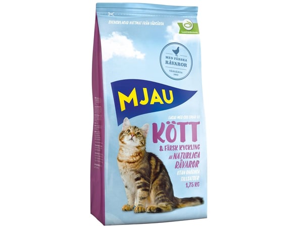 MJAU Meow Tørr kjøttsmak 17621 1,75kg