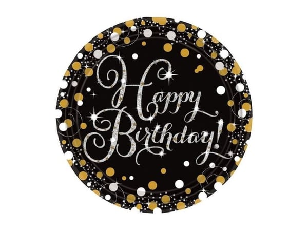 Happy Birthday Sparkling paptallerkner