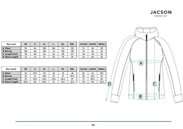 Jacson Siv Funktionsjacka Junior Orange 158/164