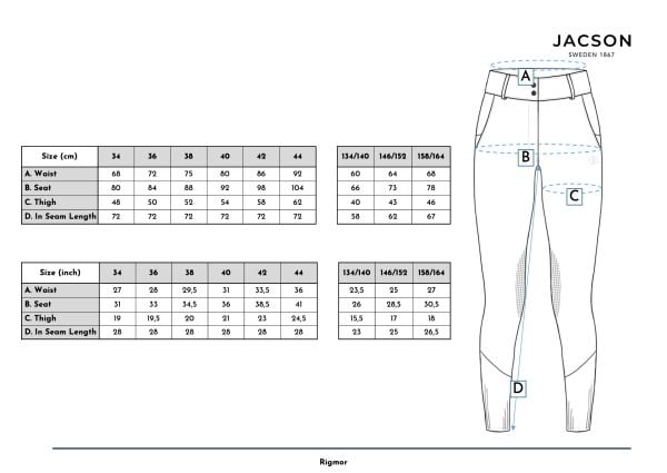 Jacson Mildred Riding Trousers Knehøy Grønn 34