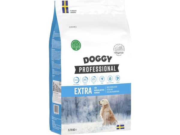 Doggy Professional Extra Hundfoder 3,75kg Doggy Professional Extra Hundfoder 3,75kg