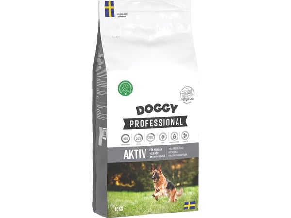 Doggy Professional Aktiv Hundfoder 18kg