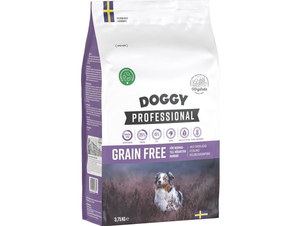 Doggy Professional Viljaton Hundfoder 3.75kg