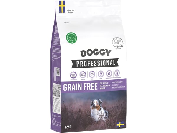 Doggy Professional Viljaton Hundfoder 12kg
