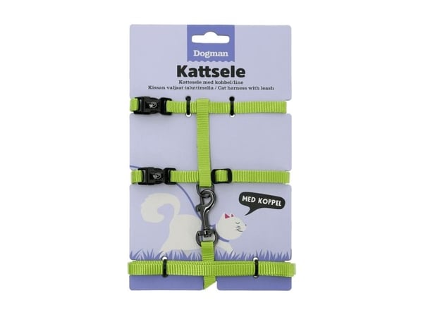 Dogman Kattsele-set Findus Grön